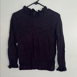 Ann Taylor Factory Purple Cowl Neck Sweater